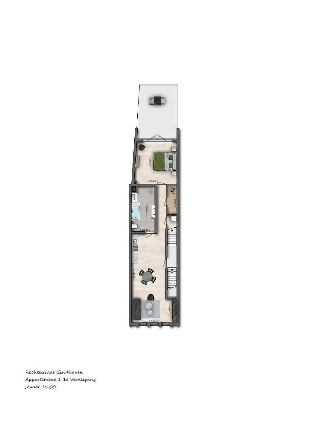 Luxury 60M2 Apartment With 20M2 Private Terrace - R65A Eindhoven 0*,  Netherlands